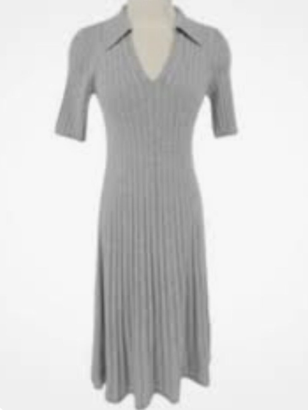 NWT BANANA REPUBLIC Nezha Merino Sweater Dress in Grey Size L - Picture 3 of 7